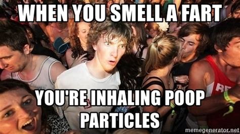 When you smell a fart is it poop particles?