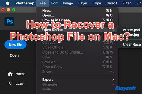 Where are Photoshop recovery files?