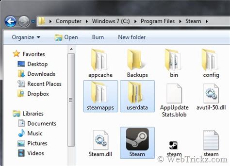 Where are Steam game EXE files?