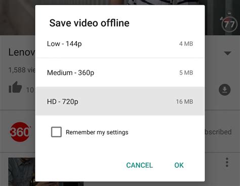 Where are YouTube offline videos stored?