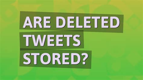 Where are all the tweets stored?