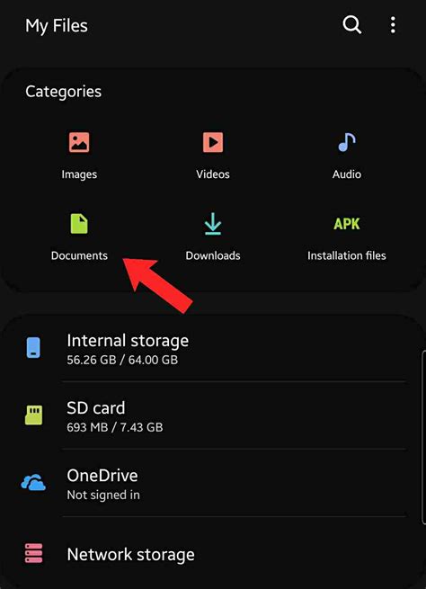 Where are files stored on Android?