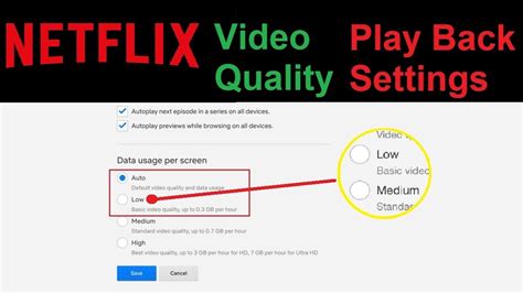 Where are the playback settings on Netflix on my phone?