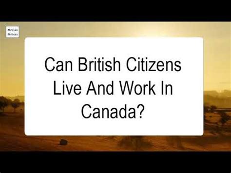 Where can British citizens live?