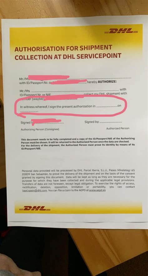 Where can I collect my DHL parcel?