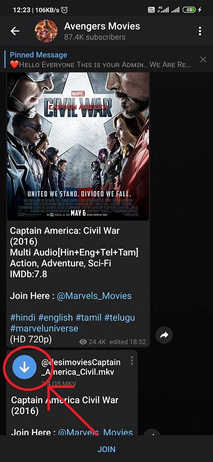 Where can I find downloaded Telegram movies?