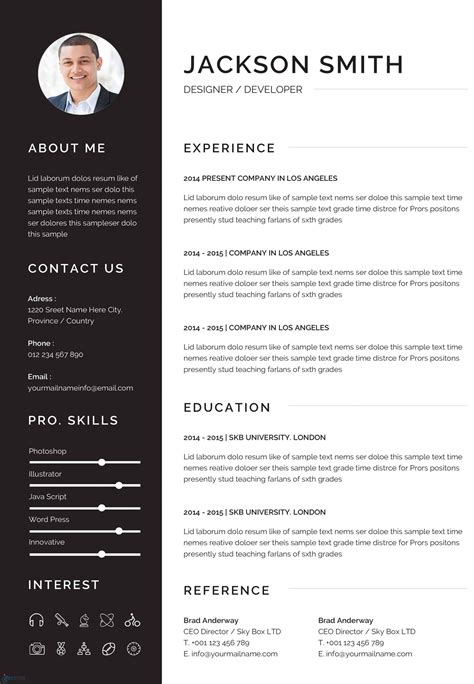 Where can I get free CV template?
