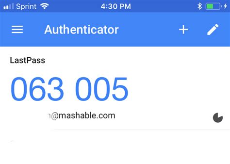 Where do I find my 6 digit authenticator code?