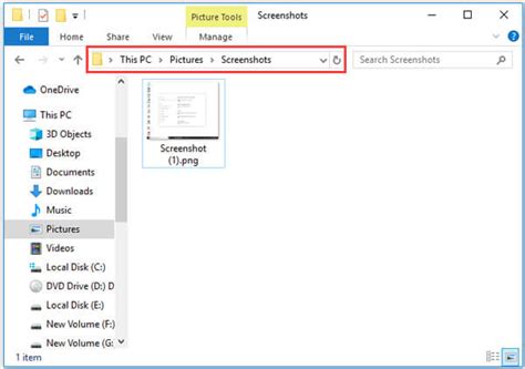 Where do Screenshots go on Windows?