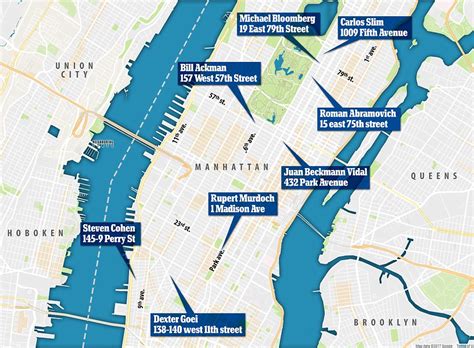Where do millionaires live in NY?