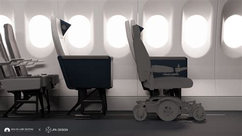 Where do people in a wheelchair sit on a plane?