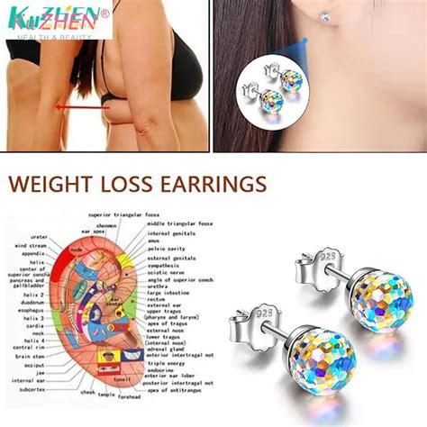 Where do you put magnetic earrings for weight loss?