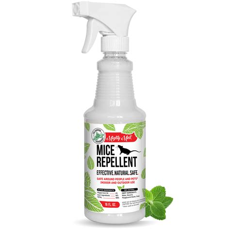 Where do you spray peppermint oil for mice?