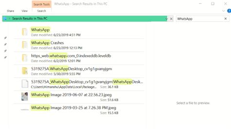 Where does WhatsApp download files on PC?