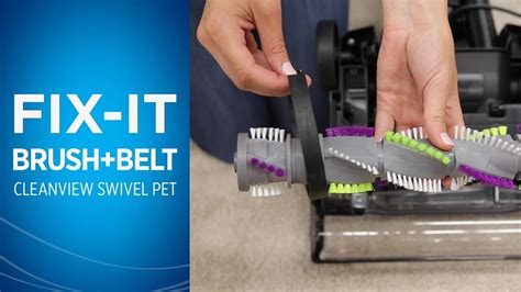 Where does the belt go on a Bissell?