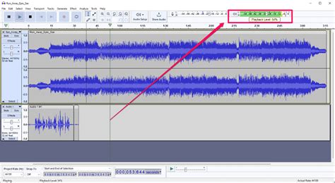 Where is Audacity volume control?