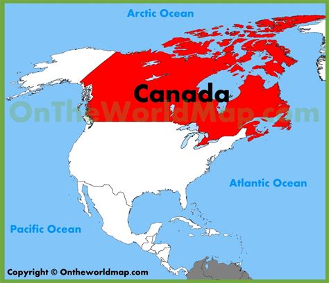 Where is Canada located in USA?