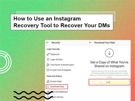 Where is Instagram recovery tool?
