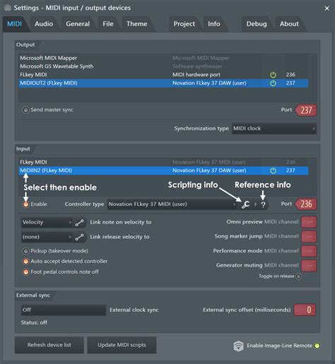 Where is MIDI settings?