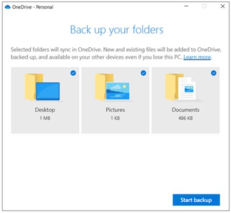 Where is OneDrive backup stored?