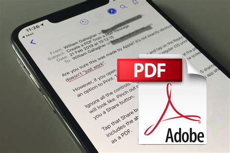 Where is PDF on iPhone?