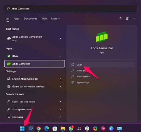 Where is Xbox game bar in Windows 11?