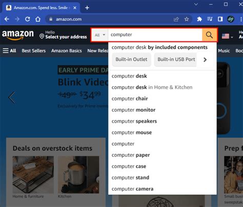 Where is advanced search in Amazon?