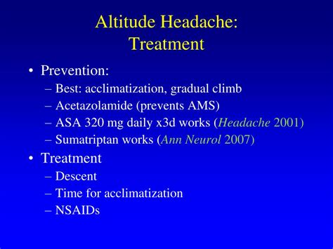 Where is altitude headache?