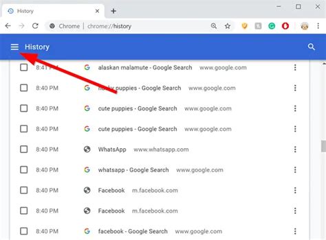 Where is browser history stored?
