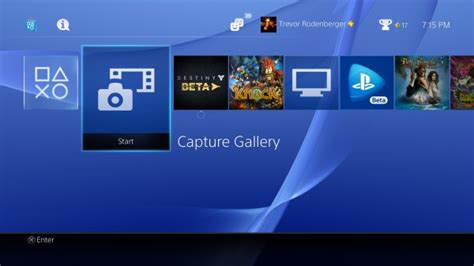Where is capture gallery PS4?