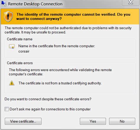 Where is cert stored in Remote Desktop?