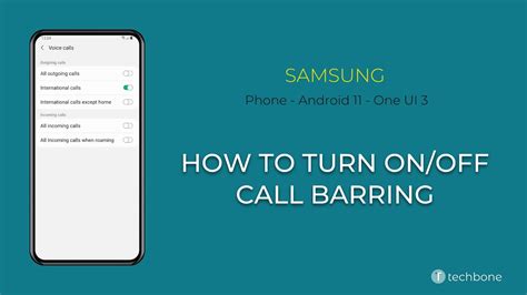 Where is international call barring on Samsung?
