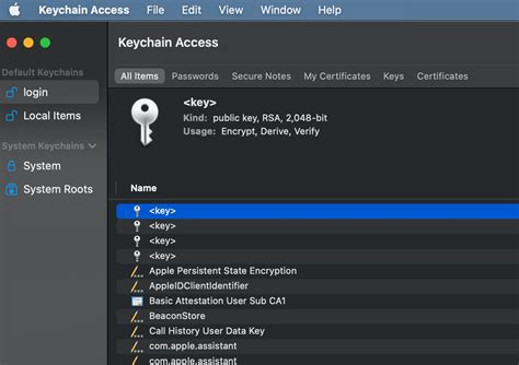 Where is keychain on Mac Monterey?