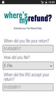 Where is my refund app for Android?