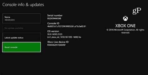 Where is personal info on Xbox?