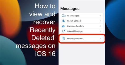 Where is recently deleted on IOS 16?