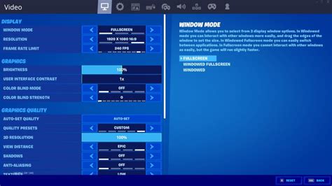 Where is settings in Fortnite?