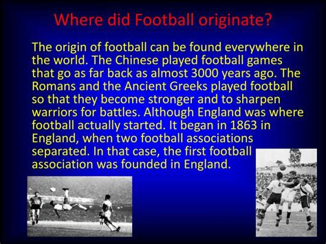 Where is soccer originated from?