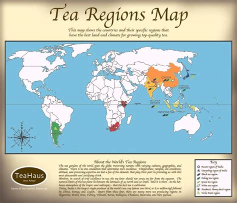 Where is tea mostly from?