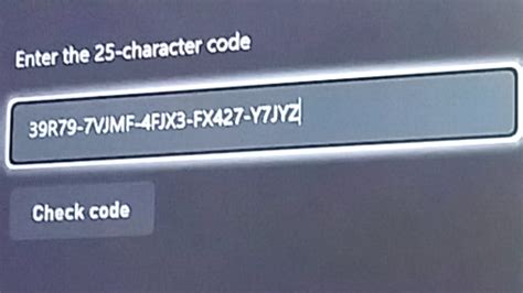Where is the 25 digit code for Xbox one?