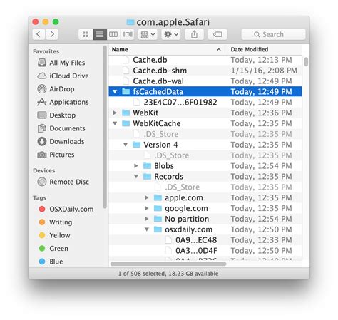 Where is the Safari cache located on a Mac?
