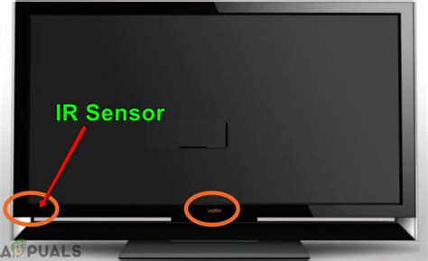 Where is the Vizio TV sensor?