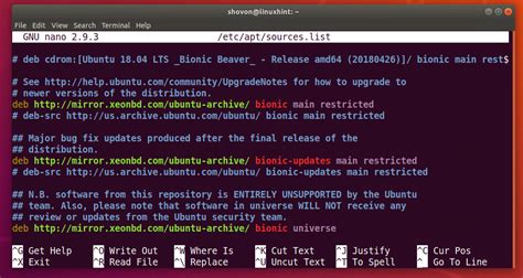 Where is the apt sources list in Ubuntu?