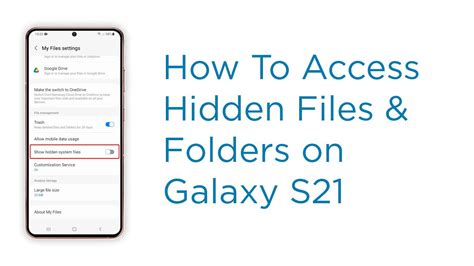 Where is the hidden folder on Samsung?