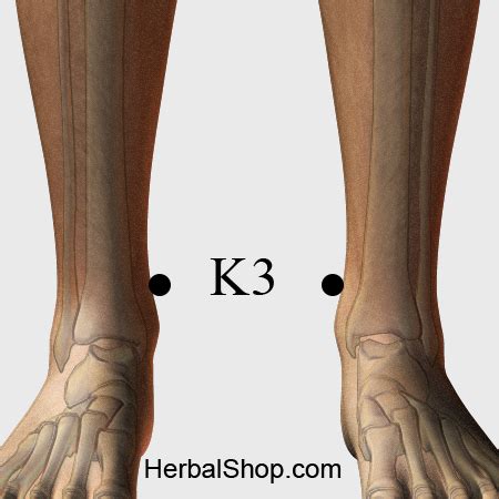 Where is the k3 acupressure point?