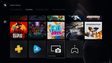 Where is the media gallery on PS5 app?