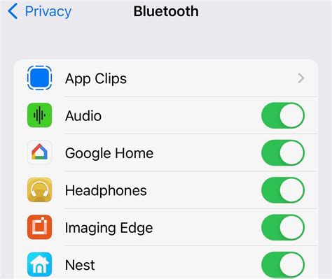 Where is the permission settings on iPhone?