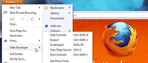 Where is tools menu in Firefox?