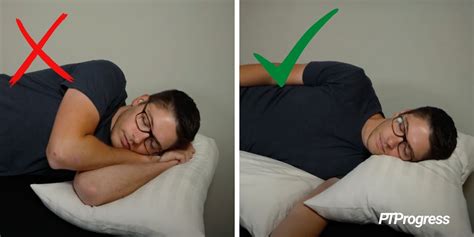 Where should I put my arms when sleeping on my side?