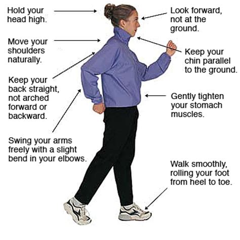 Where should you look while walking?